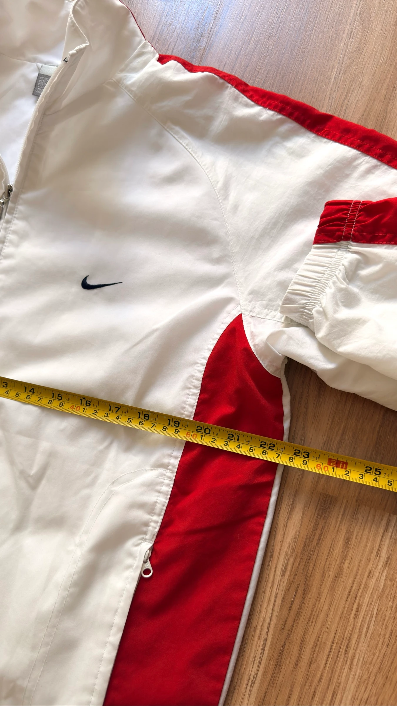 Nike Air Vintage 90s Track Jacket White & Red - Rare 1999 Archive Piece - Size M/L – photo 11